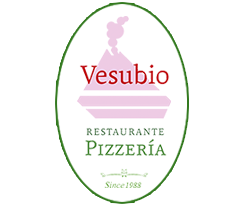 Logo pizzería vesubio